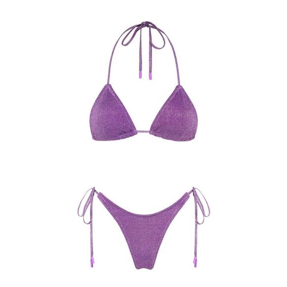 TRIANGL VINCA - VIOLET SPARKLE NO BAG NEW WITH TAGS 💜 - Picture 5 of 9